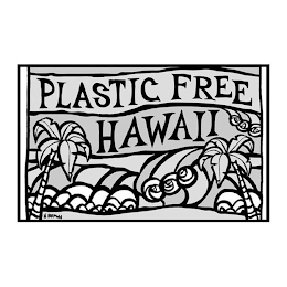 PLASTIC FREE HAWAII H BROWN logo