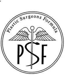 PLASTIC SURGEONS FORMULA PSF logo