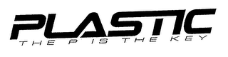 PLASTIC THE P IS THE KEY logo