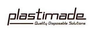 PLASTIMADE QUALITY DISPOSABLE SOLUTIONS logo