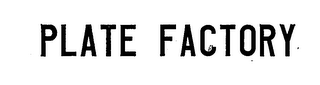 PLATE FACTORY logo