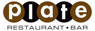 PLATE RESTAURANT .  BAR