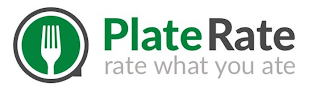 PLATERATE RATE WHAT YOU ATE logo