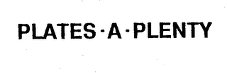 PLATES-A-PLENTY logo