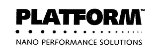 PLATFORM NANO PERFORMANCE SOLUTIONS logo