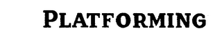 PLATFORMING logo