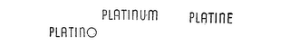 PLATINO PLATINUM PLATINE logo