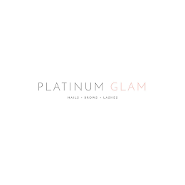 PLATINUM GLAM NAILS · BROWS · LASHES logo