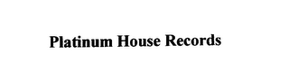 PLATINUM HOUSE RECORDS logo