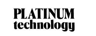 PLATINUM TECHNOLOGY logo
