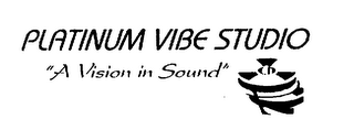 PLATINUM VIBE STUDIO "A VISION IN SOUND" logo