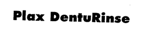 PLAX DENTURINSE logo