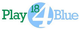 PLAY 18 4 BLUE logo