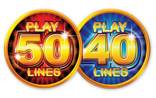 PLAY 50 LINES PLAY 40 LINES logo