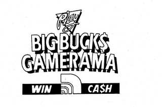 PLAY BIG BUCKS GAMERAMA WIN CASH logo
