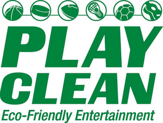 PLAY CLEAN ECO-FRIENDLY ENTERTAINMENT logo