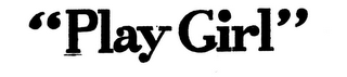 "PLAY GIRL." logo