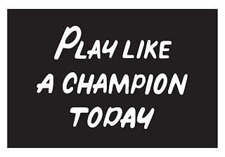 PLAY LIKE A CHAMPION TODAY logo