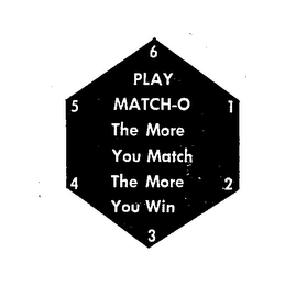 PLAY MATCH-O THE MORE YOU MATCH THE MORE YOU WIN logo