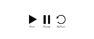 PLAY PAUSE REPLAY logo