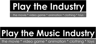 PLAY THE INDUSTRY & PLAY THE MUSIC INDUSTRY logo