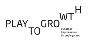 PLAY TO GROWTH BUSINESS IMPROVEMENT THROUGH GAMES logo