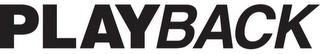PLAYBACK logo