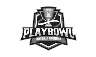 PLAYBOWL IMMORTALIZE YOUR LEGEND logo