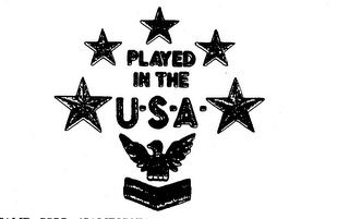 PLAYED IN THE U.S.A. logo