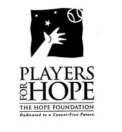PLAYERS FOR HOPE THE HOPE FOUNDATION DEDICATED TO A CANCER-FREE FUTURE logo
