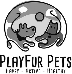 PLAYFUR PETS HAPPY - ACTIVE - HEALTHY logo