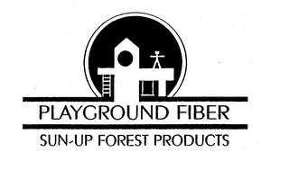 PLAYGROUND FIBER SUN-UP FOREST PRODUCTS logo