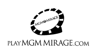 PLAYMGM MIRAGE.COM MGM MIRAGE logo