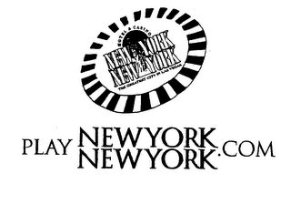 PLAYNEWYORK NEWYORK.COM NEW YORK NEW YORK HOTEL & CASINO THE GREATEST CITY IN LAS VEGAS logo