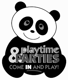 PLAYTIME&PARTIES COME IN AND PLAY logo