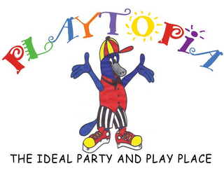 PLAYTOPIA THE IDEAL PARTY AND PLAY PLACE logo