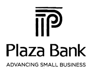 PLAZA BANK ADVANCING SMALL BUSINESS logo