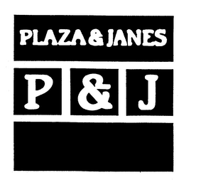 PLAZA & JANES P & J logo
