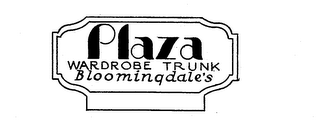 PLAZA WARDROBE TRUNK BLOOMINGDALE'S logo