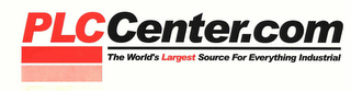 PLCCENTER.COM. THE WORLD'S LARGEST SOURCE FOR EVERYTHING INDUSTRIAL logo