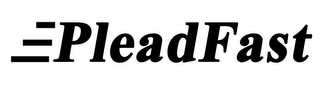 PLEADFAST logo