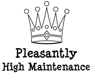 PLEASANTLY HIGH MAINTENANCE LOGO NOT TO SCALE logo
