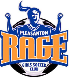 PLEASANTON RAGE GIRLS SOCCER CLUB logo