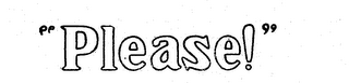 "PLEASE!" logo