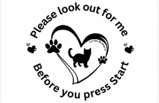 PLEASE LOOK OUT FOR ME BEFORE YOU PRESS START CURIOUS BY NATURE logo