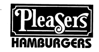 PLEASERS HAMBURGERS logo