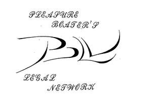 PLEASURE BOATER'S PBLN LEGAL NETWORK logo