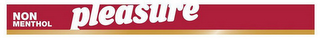 PLEASURE NON MENTHOL logo