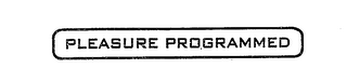 PLEASURE PROGRAMMED logo