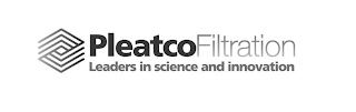 PLEATCOFILTRATION LEADERS IN SCIENCE AND INNOVATION logo